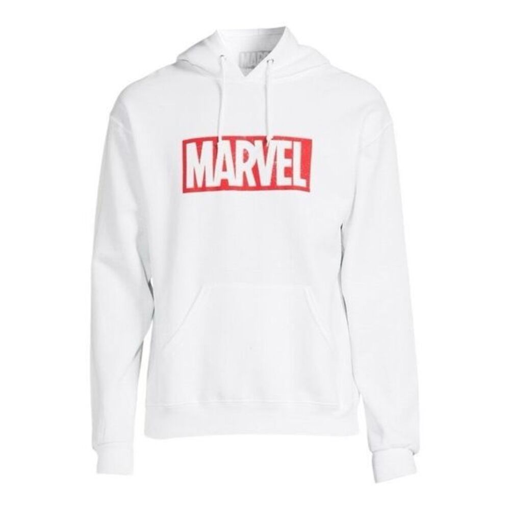 Marvel Comics White Graphic Hoodie Size M